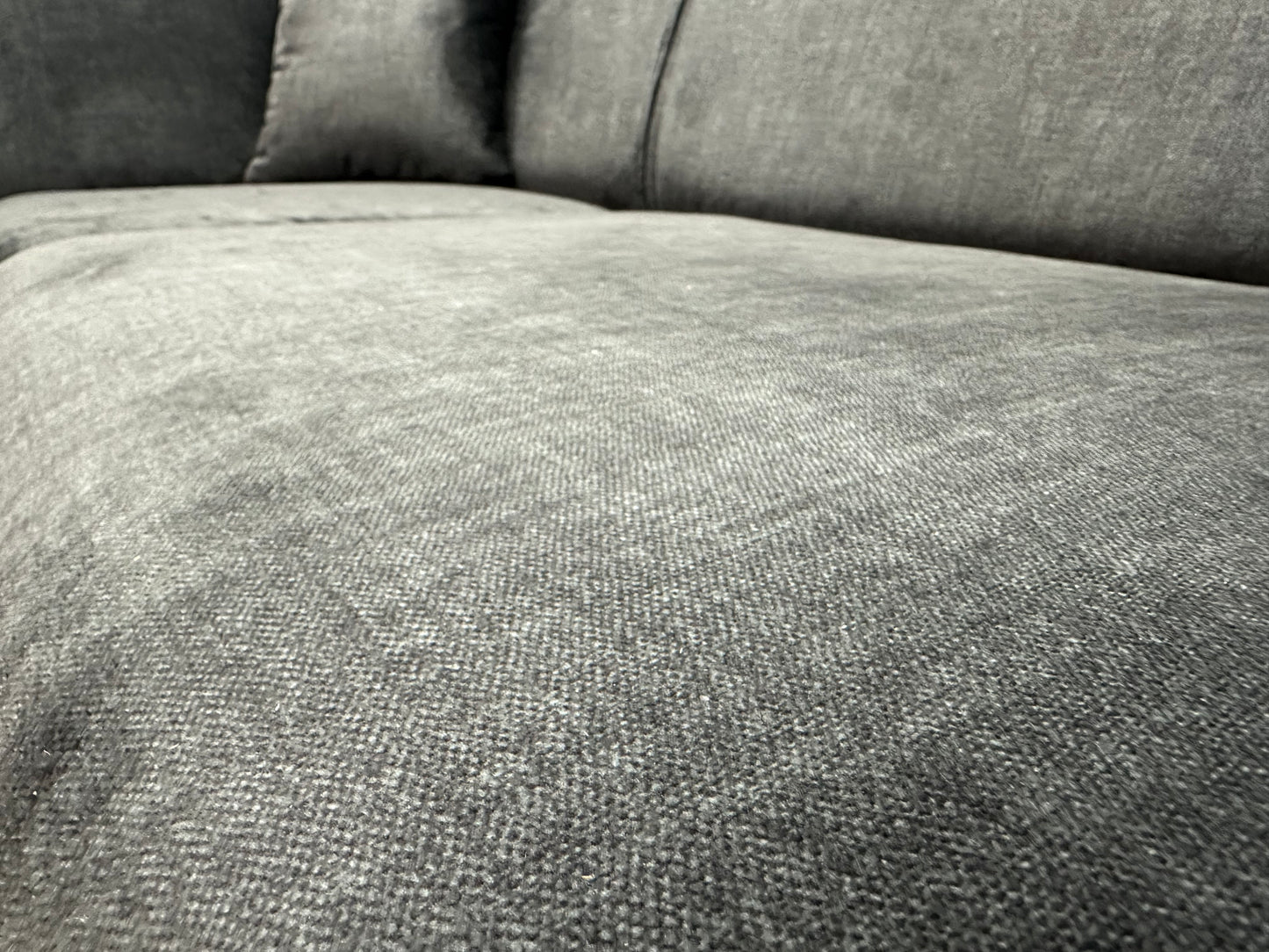 !Showroom Model! Zwarte Velvet Hoekbank