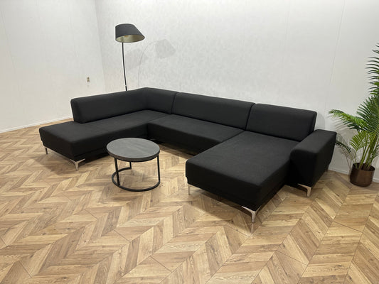 Zwarte U Bank ~ Vaste Kussens