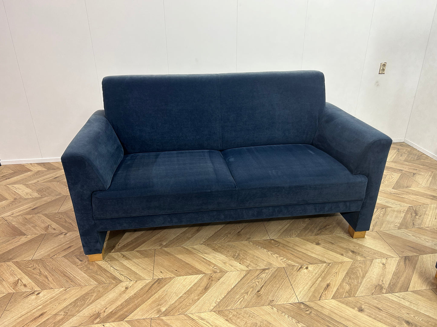 Donker Blauwe Banken Set Inc. Fauteuil ~ Vaste Kussens