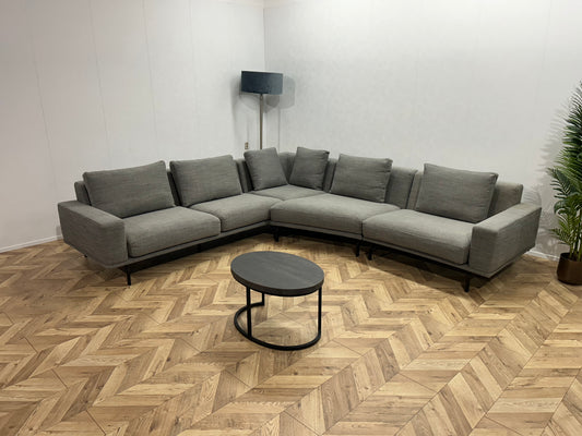 Montèl Grijze Design Hoekbank ~ Losse Kussens Met Afneembare Hoezen