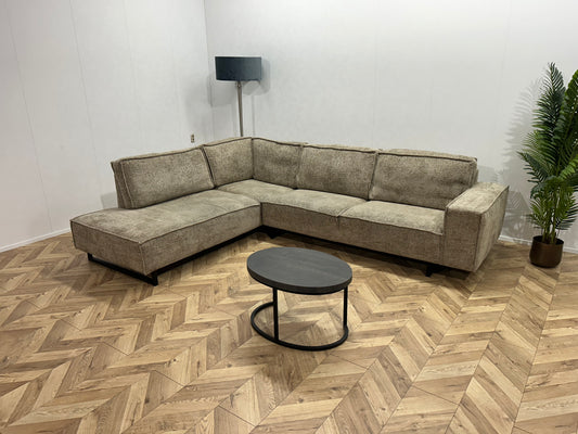 Taupe Hoekbank ~ Losse Rugkussens Met Afneembare Hoezen