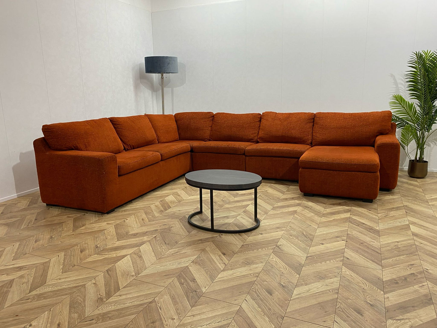 Cognac Bruine U Bank ~ Losse Rugkussens Met Afneembare Hoezen