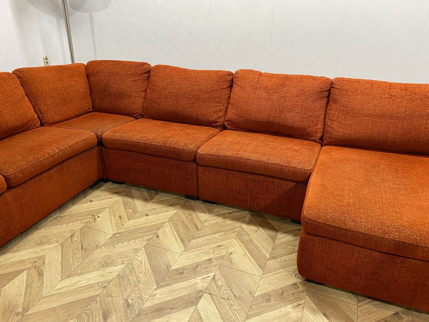 Cognac Bruine U Bank ~ Losse Rugkussens Met Afneembare Hoezen